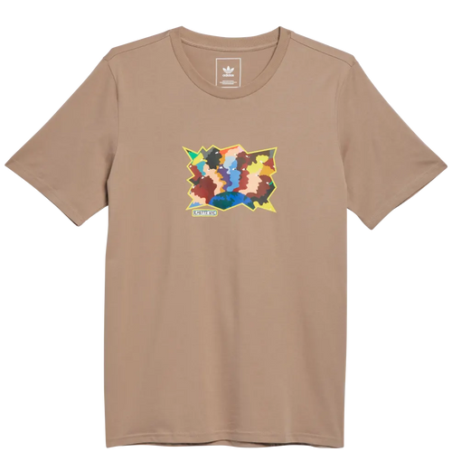 adidas Mettz World Peeps T-Shirt - Chalky Brown / Multicolor
