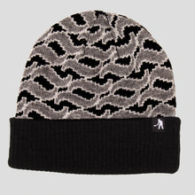 Load image into Gallery viewer, PASSPORT STACKED TILDE BEANIE - BLACK