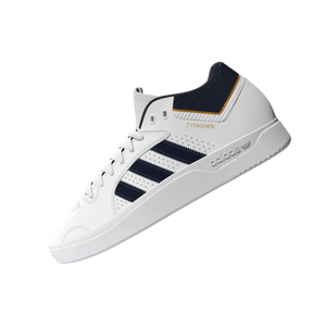 adidas Skateboarding Tyshawn Shoes - White / College Navy / Gold Metallic