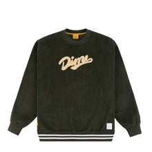 Load image into Gallery viewer, DIME TEAM CORDUROY CREWNECK - DARK FOREST