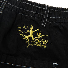 Load image into Gallery viewer, WKND LOOSIES PANTS - BLACK DENIM - CONTRAST STITCHING