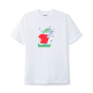 BUTTER GOODS WORM TEE - WHITE