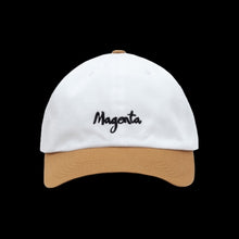 Load image into Gallery viewer, Magenta Brush Dad Hat - White