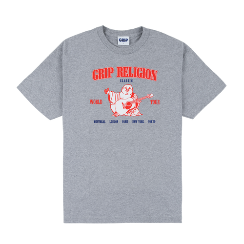 Classic Grip Grip Religion T-Shirt - Heather Grey