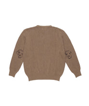 Load image into Gallery viewer, Dancer Elbow Logo Crew Knit - Beige