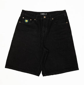 THEORIES PLAZA JEANS SHORTS - BLACK