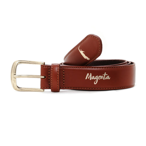 Magenta PWS Belt - Brown