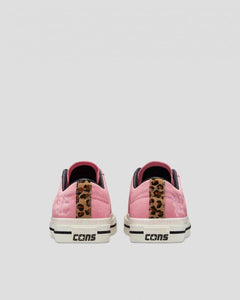 CONVERSE CONS ONE STAR PRO 90s SHOES - PINK/BLACK/EGRET