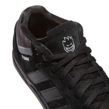 Load image into Gallery viewer, adidas Skateboarding Tyshawn X Spitfire Shoes - Core Black / Core Black / Silver Metallic
